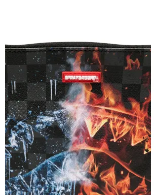 Sprayground Fire & Ice Shark Cross Body Bag - Black - サムネイル3