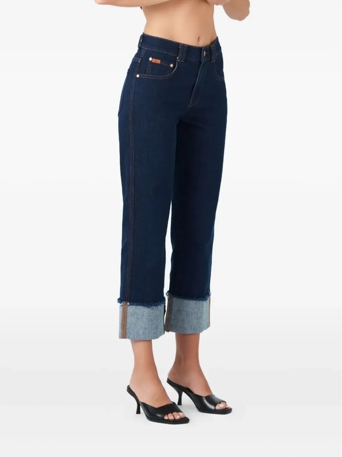 No44 ペルソナ カフドヘム ジーンズ ブルー - 画像3