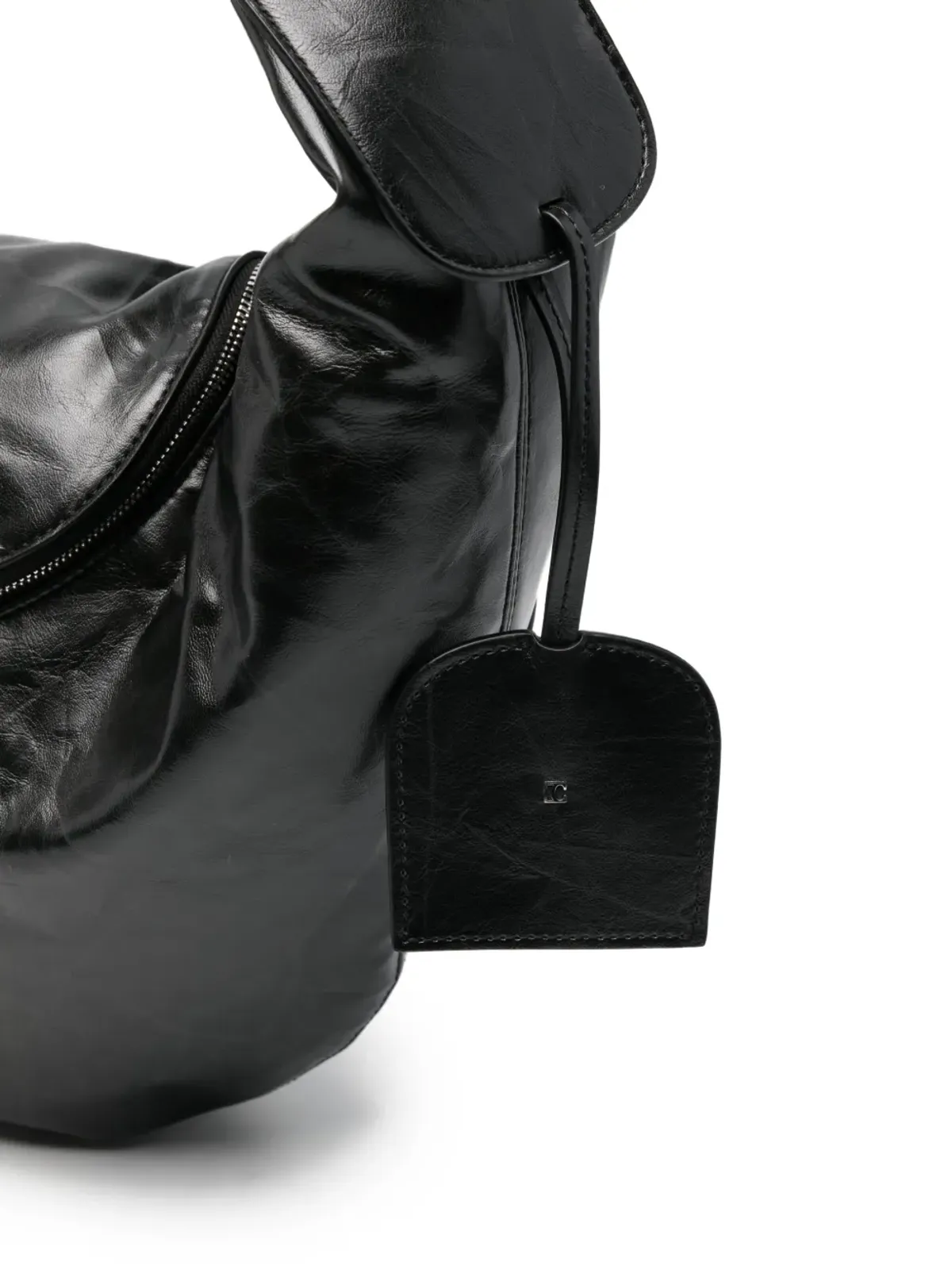Low Classic Croissant shoulder bag - Black - 画像4