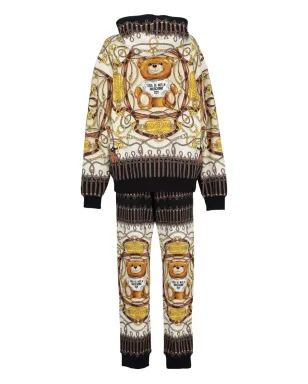 Moschino Pre-Owned チェーンプリント トラックスーツ ブラウン - サムネイル2