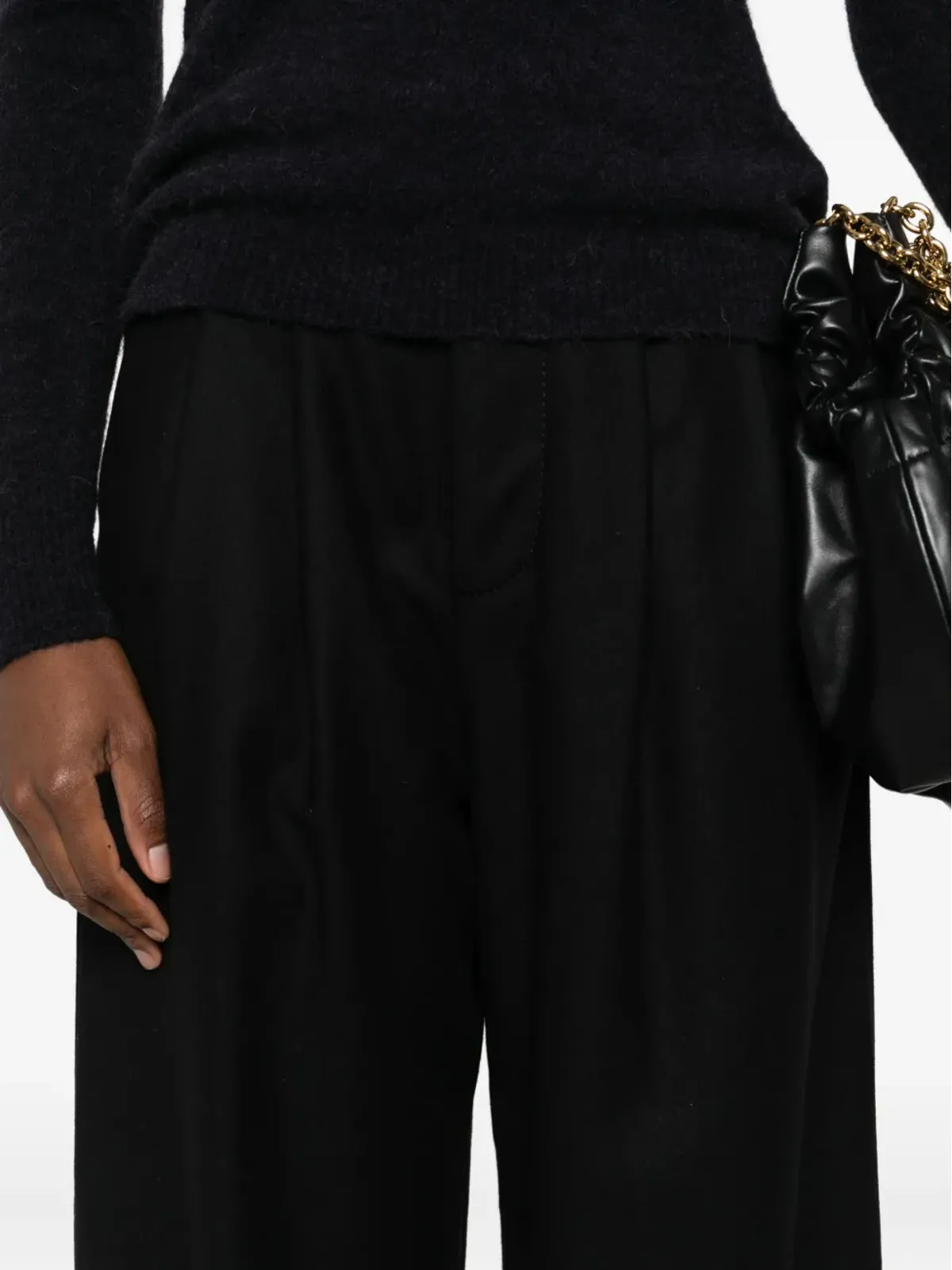 SUSANNE BOMMER pleat-detail trousers - Black - 画像5