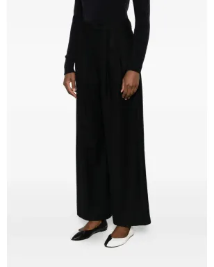 SUSANNE BOMMER pleat-detail trousers - Black - サムネイル3