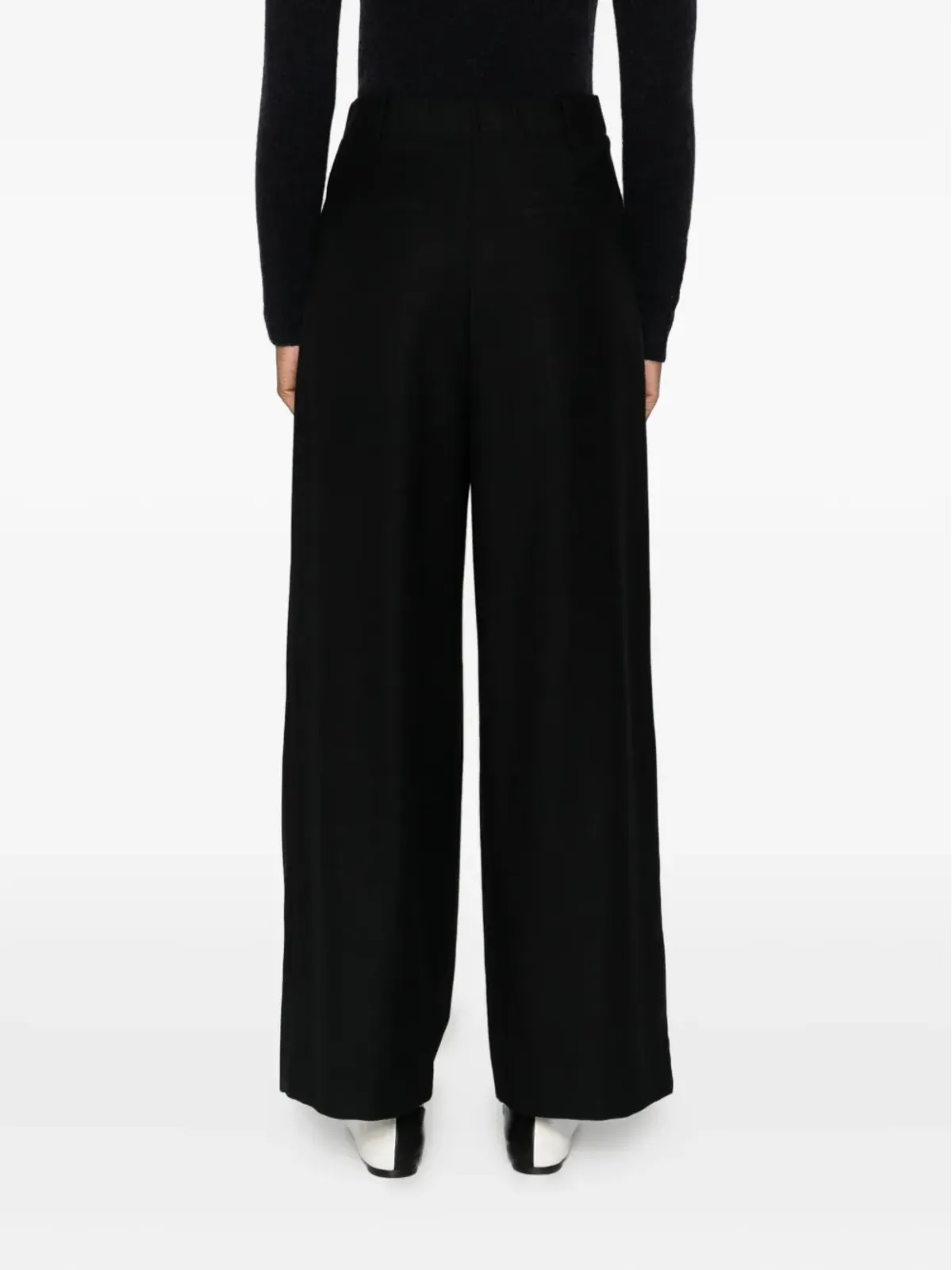 SUSANNE BOMMER pleat-detail trousers - Black - 画像4