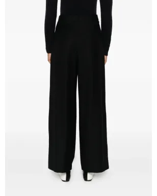 SUSANNE BOMMER pleat-detail trousers - Black - サムネイル4