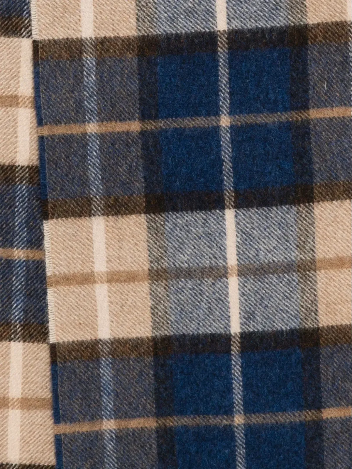 Norse Projects ムーンチェック柄スカーフ ブルー - 画像2