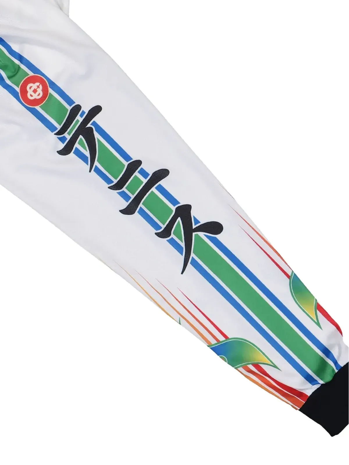 Casablanca 炎のローレル リブ編み袖 Tシャツ - ホワイト - 画像3
