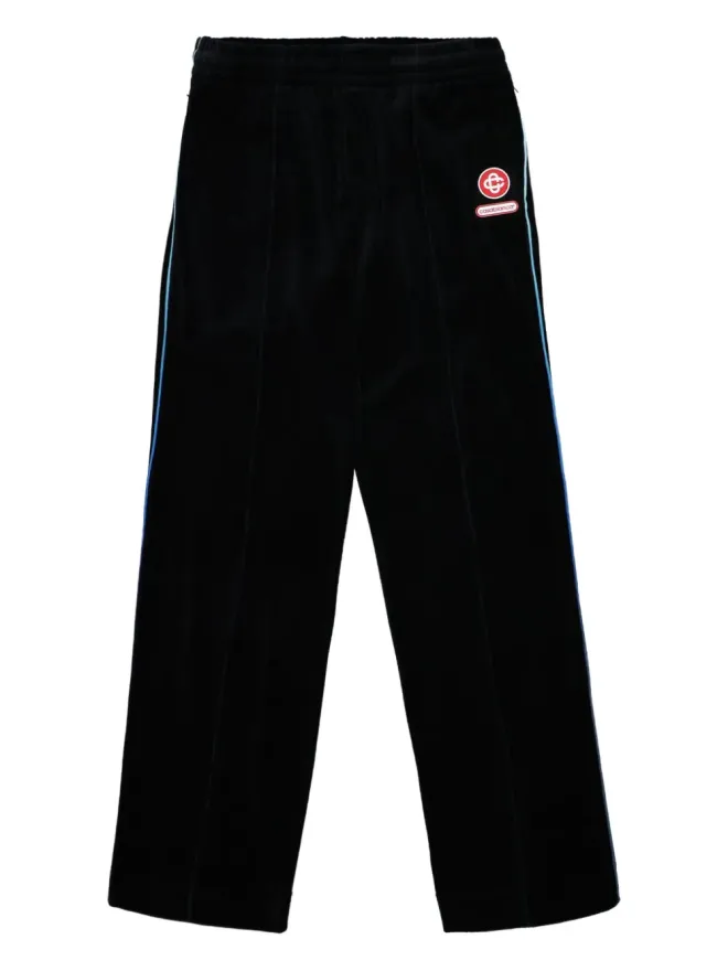 Casablanca Casablanca サイドストライプ ベロア トラックパンツ - ブラックの商品画像