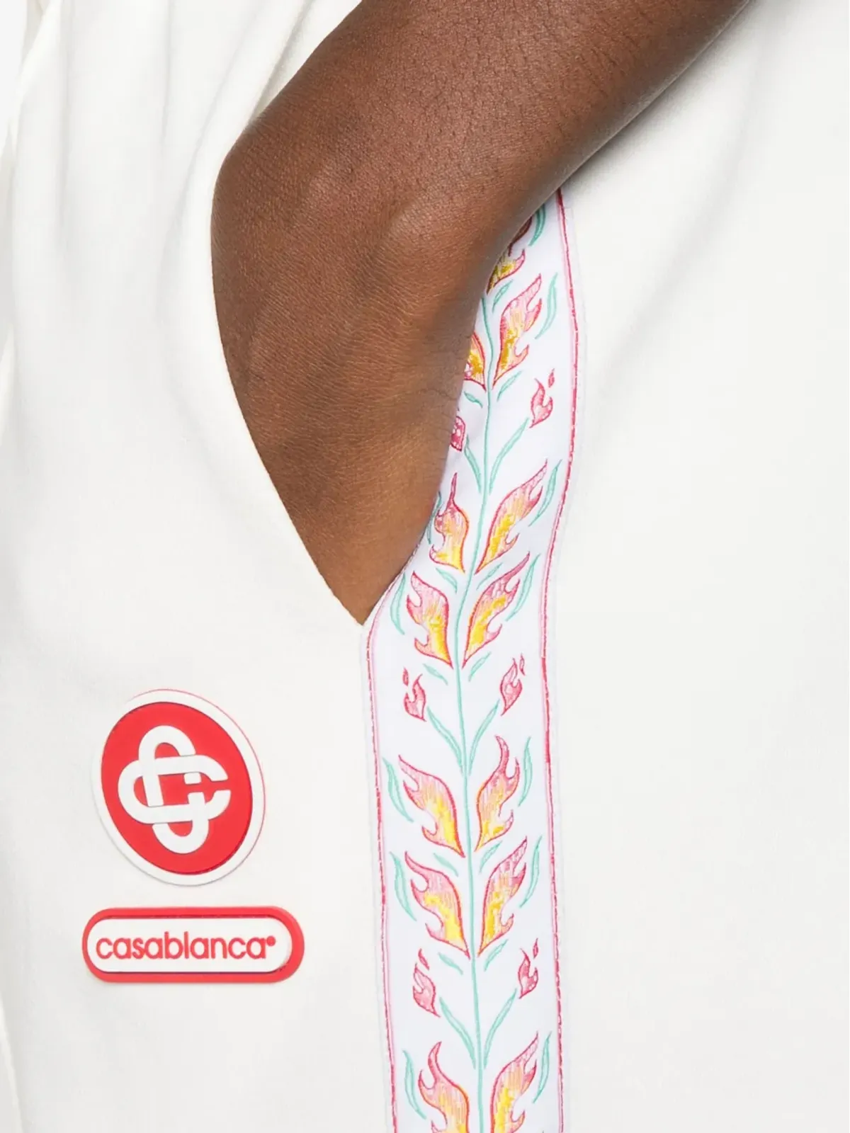Casablanca 花柄ストライプのトラックパンツ - 画像5