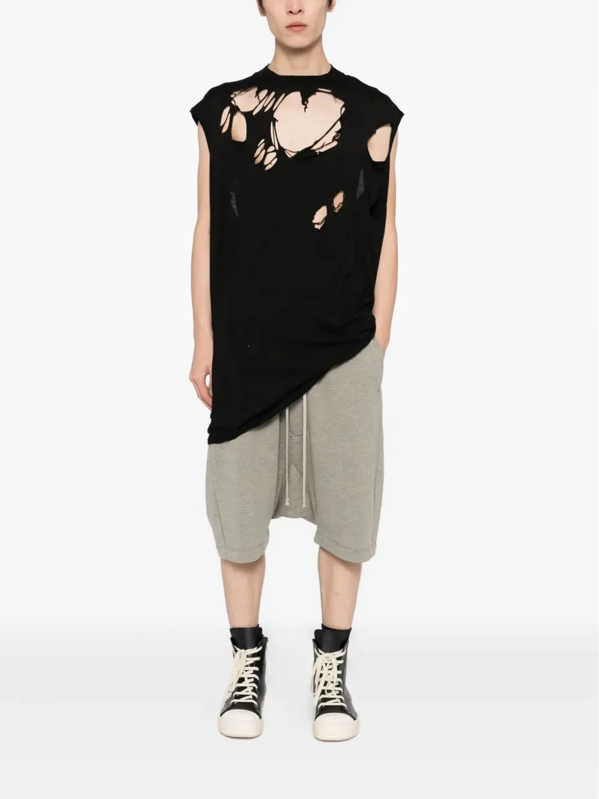 Rick Owens DRKSHDW ドローストリングポッドショーツ - 画像2