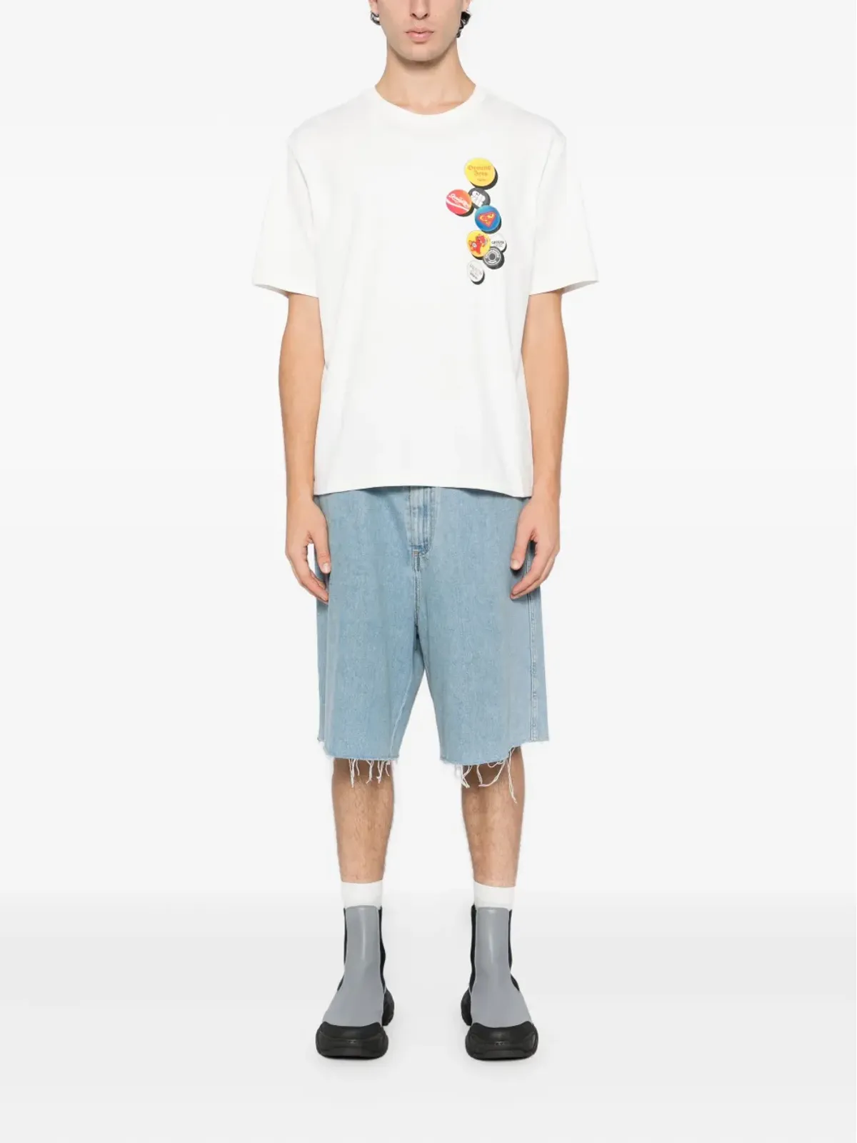 Ground Zero プリントTシャツ - White - 画像2