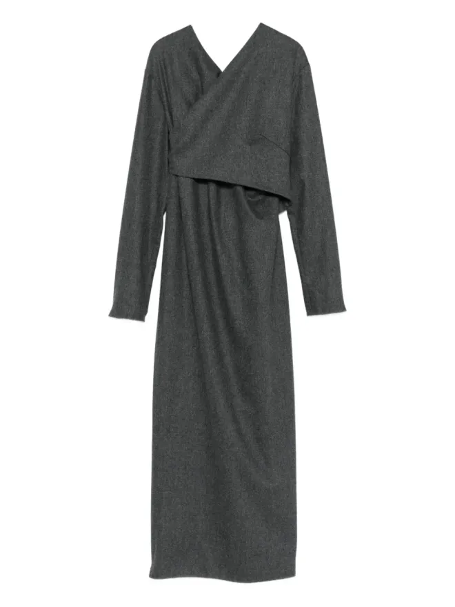 KHAITE KHAITE クロスネック・ラップドレスの商品画像