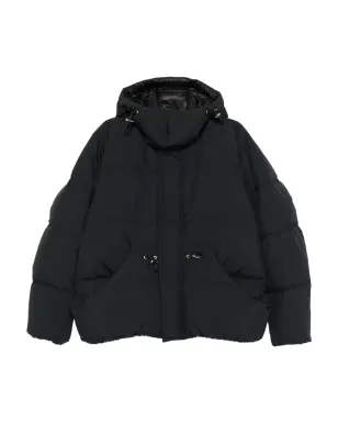 sacai フード付きダウンコート - Black - サムネイル1