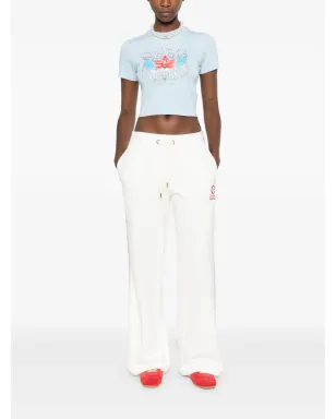 Casablanca オーキッド柄プリント コットン Tシャツ - サムネイル2