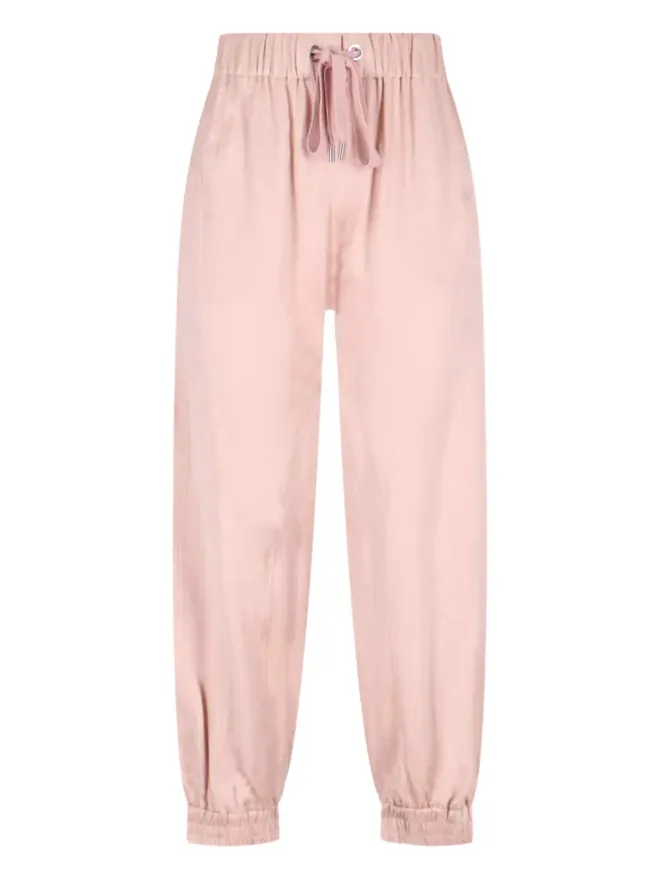 SA SU PHI SA SU PHI 裾ゴム付きドローストリングパンツ - Pinkの商品画像