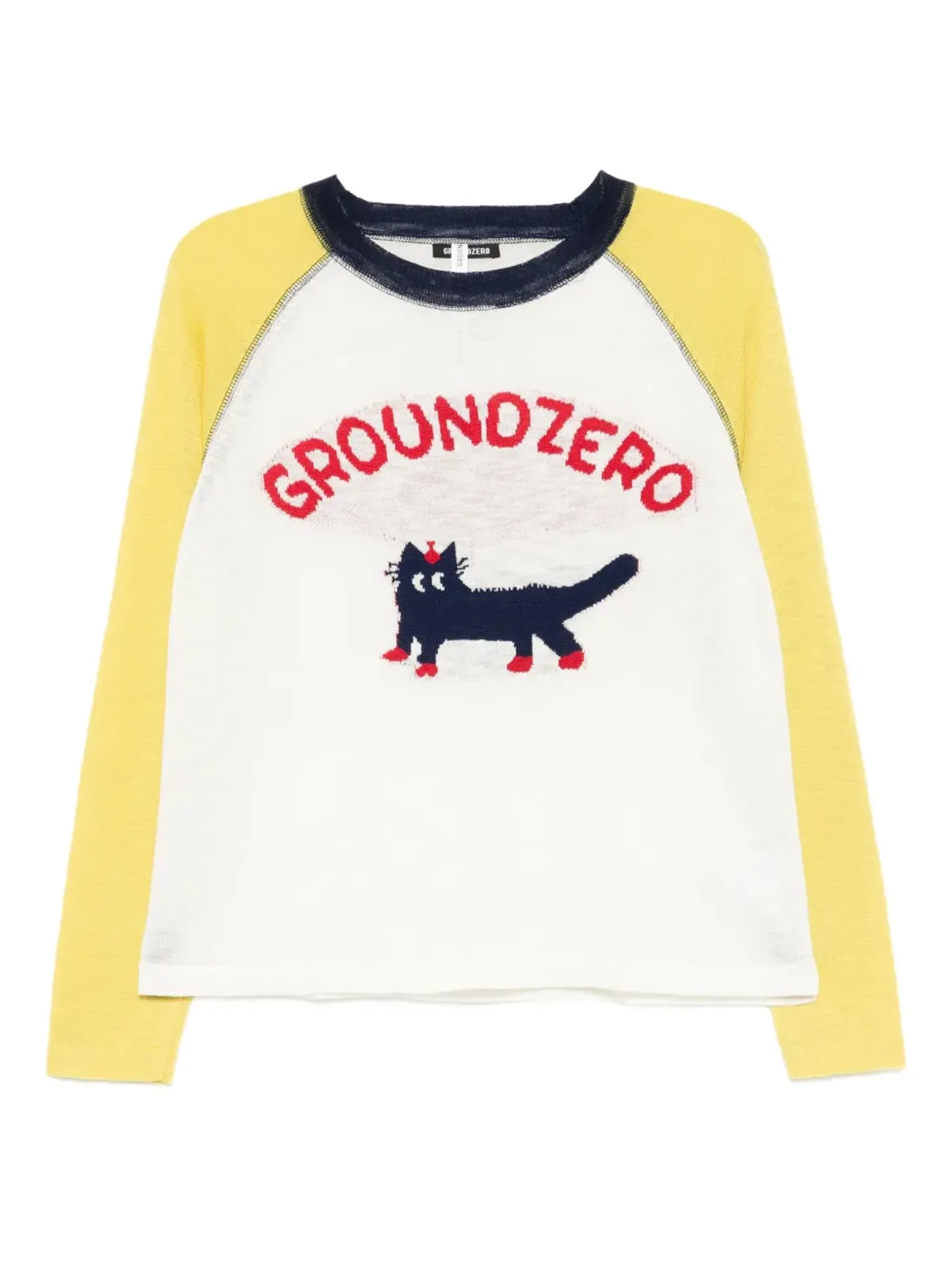 Ground Zero インターシャニットトップス - 画像1