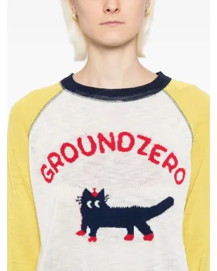 Ground Zero インターシャニットトップス - サムネイル5