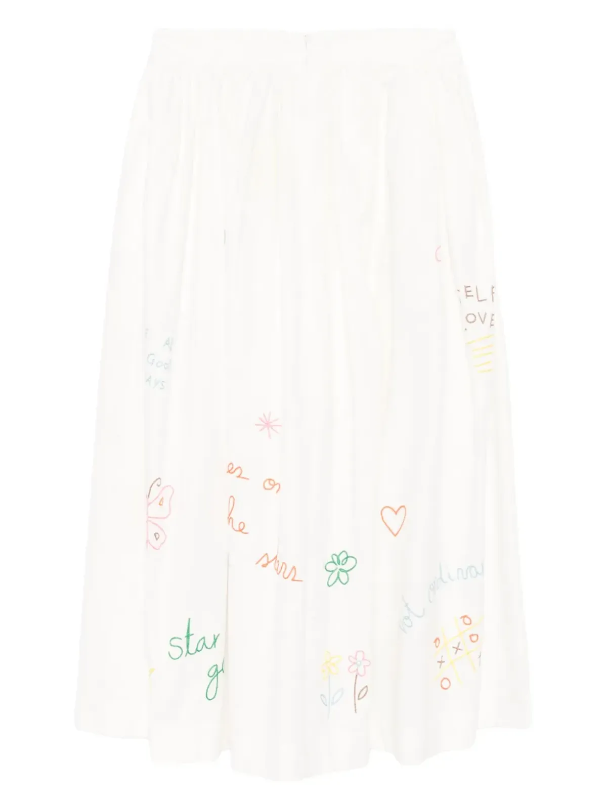 Mira Mikati ピンクのストライプ柄のAラインスカート - 画像2