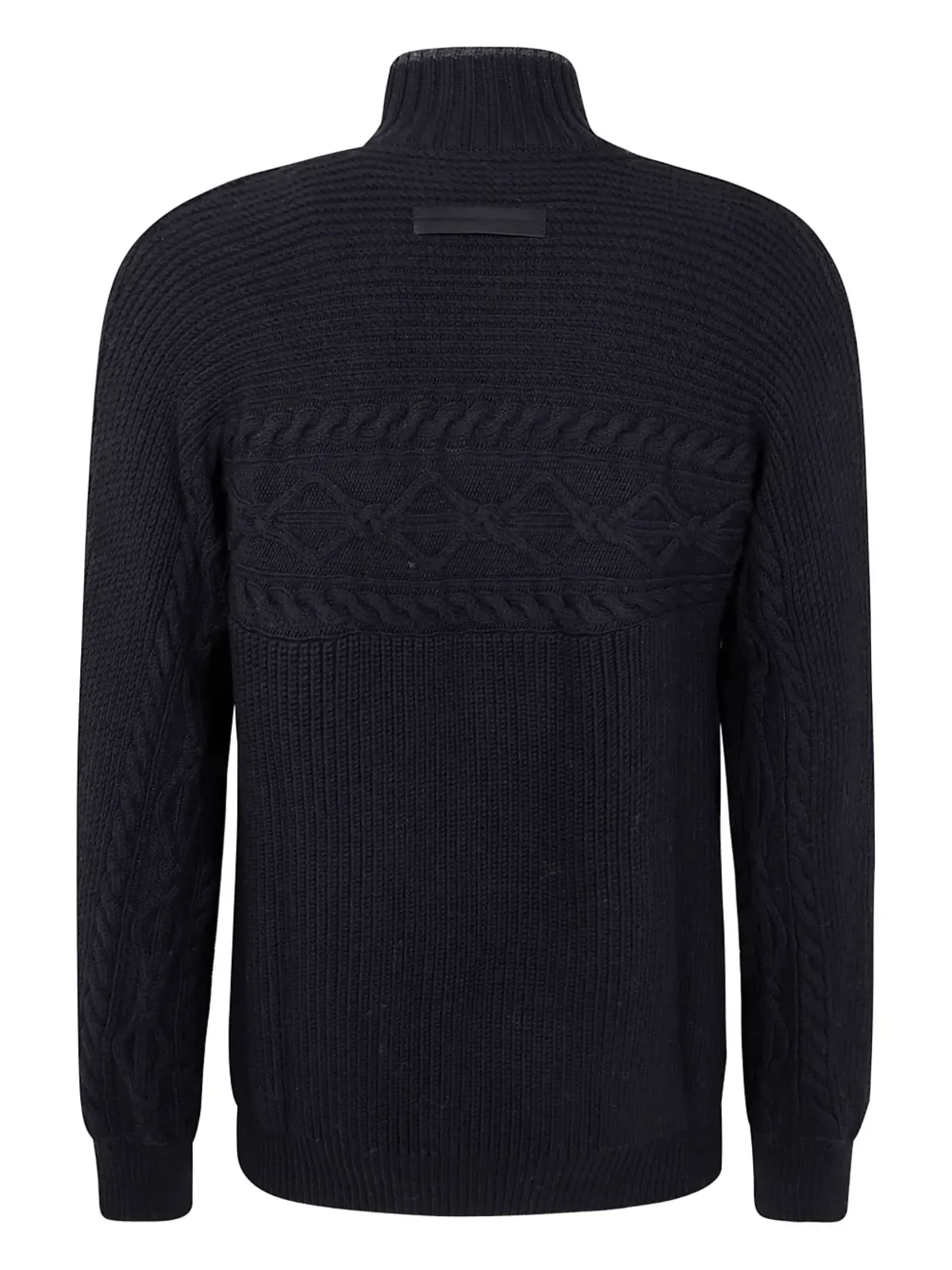 Zegna ケーブルニット ハイネック セーター - 画像2