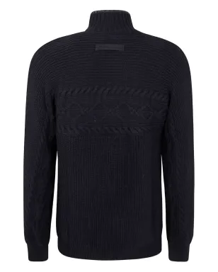 Zegna ケーブルニット ハイネック セーター - サムネイル2