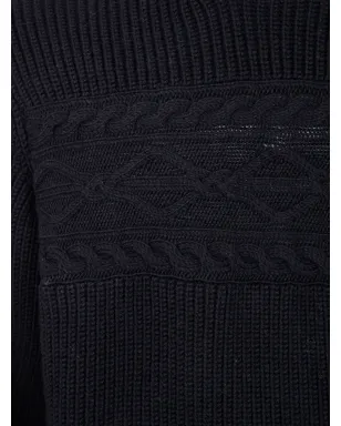 Zegna ケーブルニット ハイネック セーター - サムネイル3