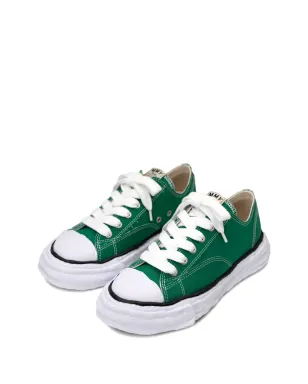 Maison MIHARA YASUHIRO ハンク レースアップ ロー・トップスニーカー グリーン - サムネイル2