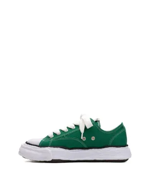 Maison MIHARA YASUHIRO ハンク レースアップ ロー・トップスニーカー グリーン - サムネイル3