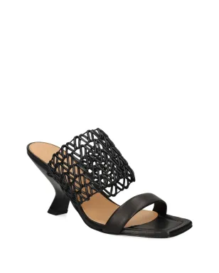 Chantal square-toe sandals - Black - サムネイル2