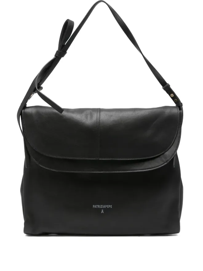 Patrizia Pepe Patrizia Pepe フラップ開閉レザーショルダーバッグの商品画像
