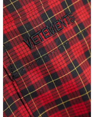 VETEMENTS チェック柄ツートーンシャツ - サムネイル5