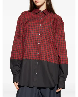 VETEMENTS チェック柄ツートーンシャツ - サムネイル3
