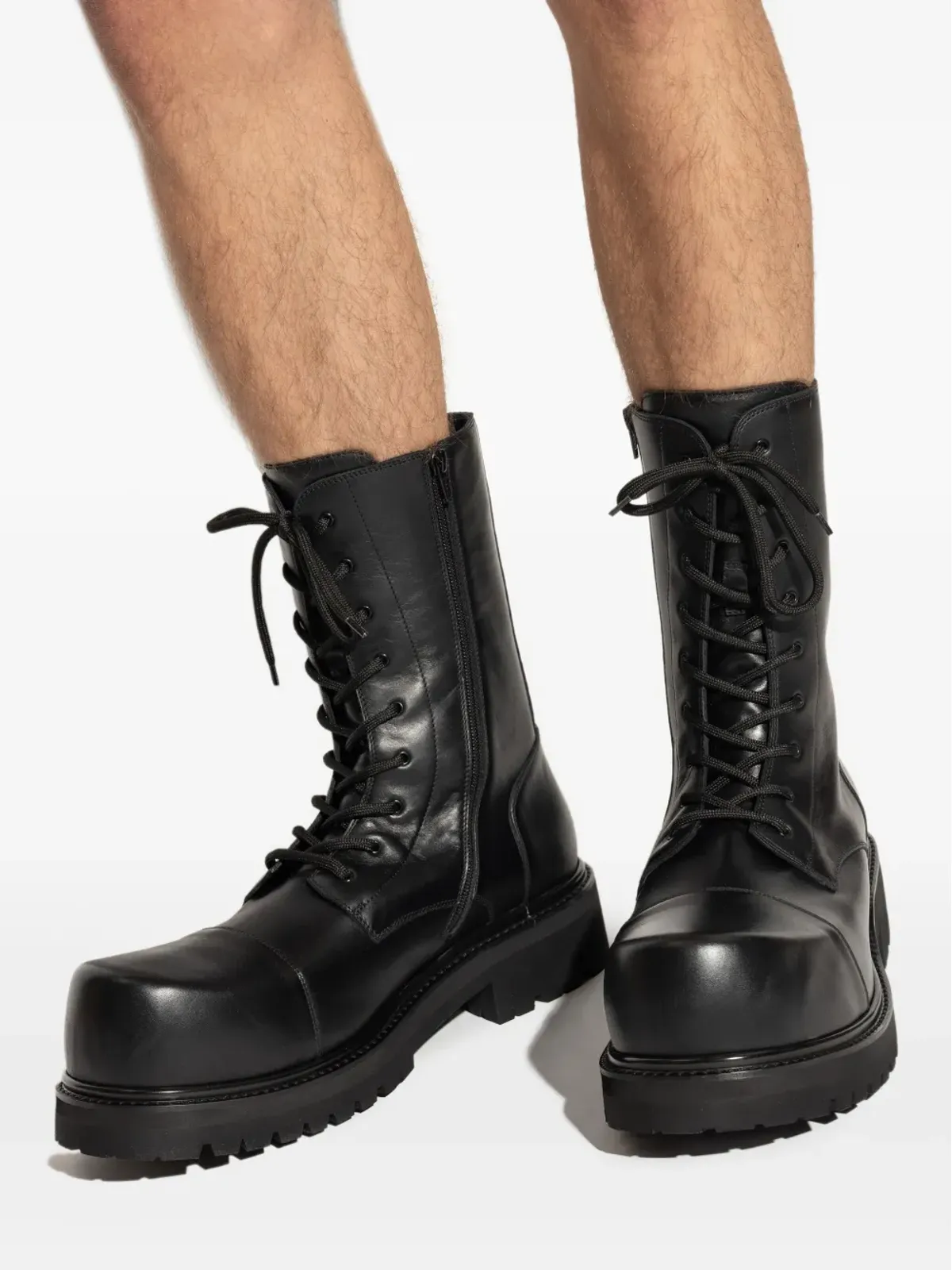 VETEMENTS Stomp レザー コンバットブーツ - 画像5