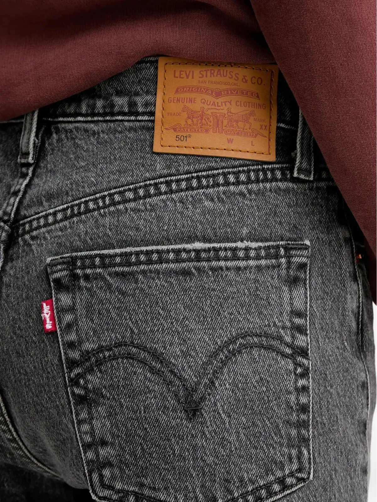 Levi's 501 ボタンフライジーンズ - グレー - 画像4