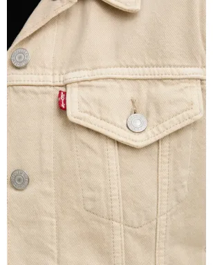 Levi's ボタン付きデニムジャケット ベージュ - サムネイル5