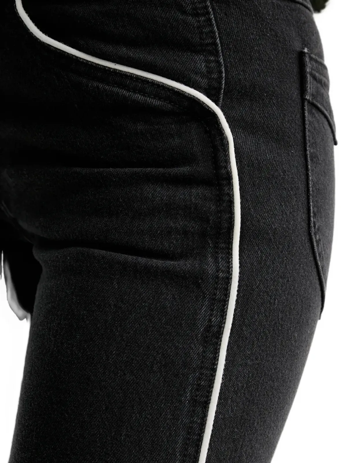 Levi's サイドストライプ ジーンズ ブラック - 画像5
