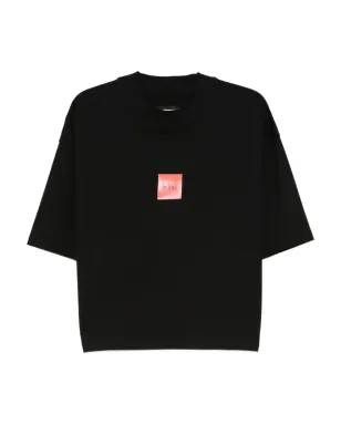 HAMZA ボックスロゴ クロップドTシャツ - サムネイル1