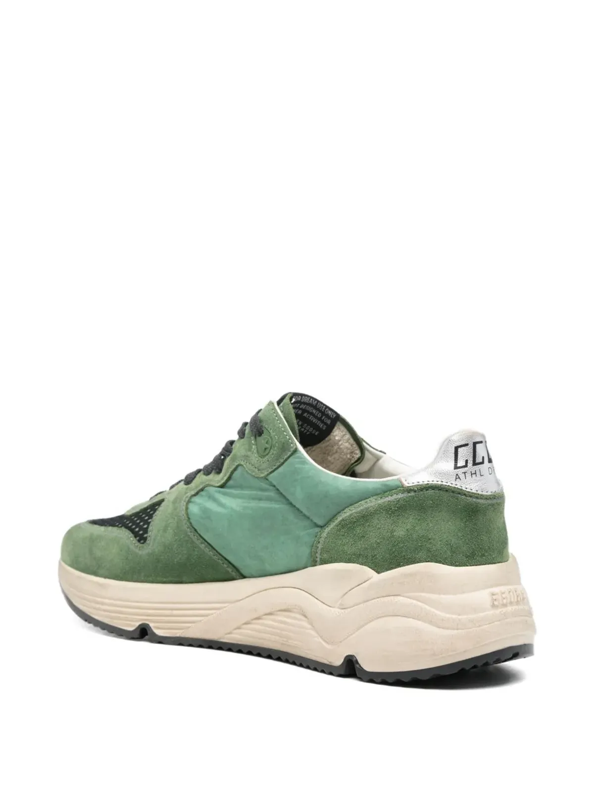 Golden Goose スター付き レザー ロー・トップ スニーカー - グリーン - 画像3