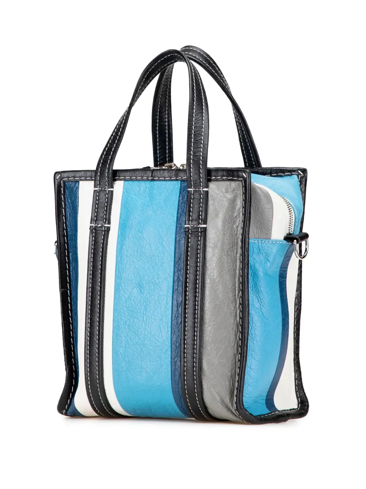 Balenciaga Pre-Owned バザール・ショッパー・サッチェル ブルー - 画像3