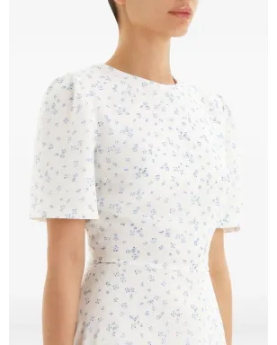 POST MERIDIEM ショートスリーブ フローラル ミディドレス - サムネイル5