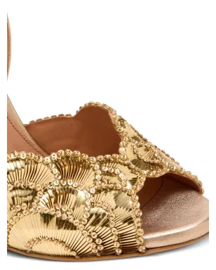 Aquazzura クリスタル装飾サンダル - サムネイル3