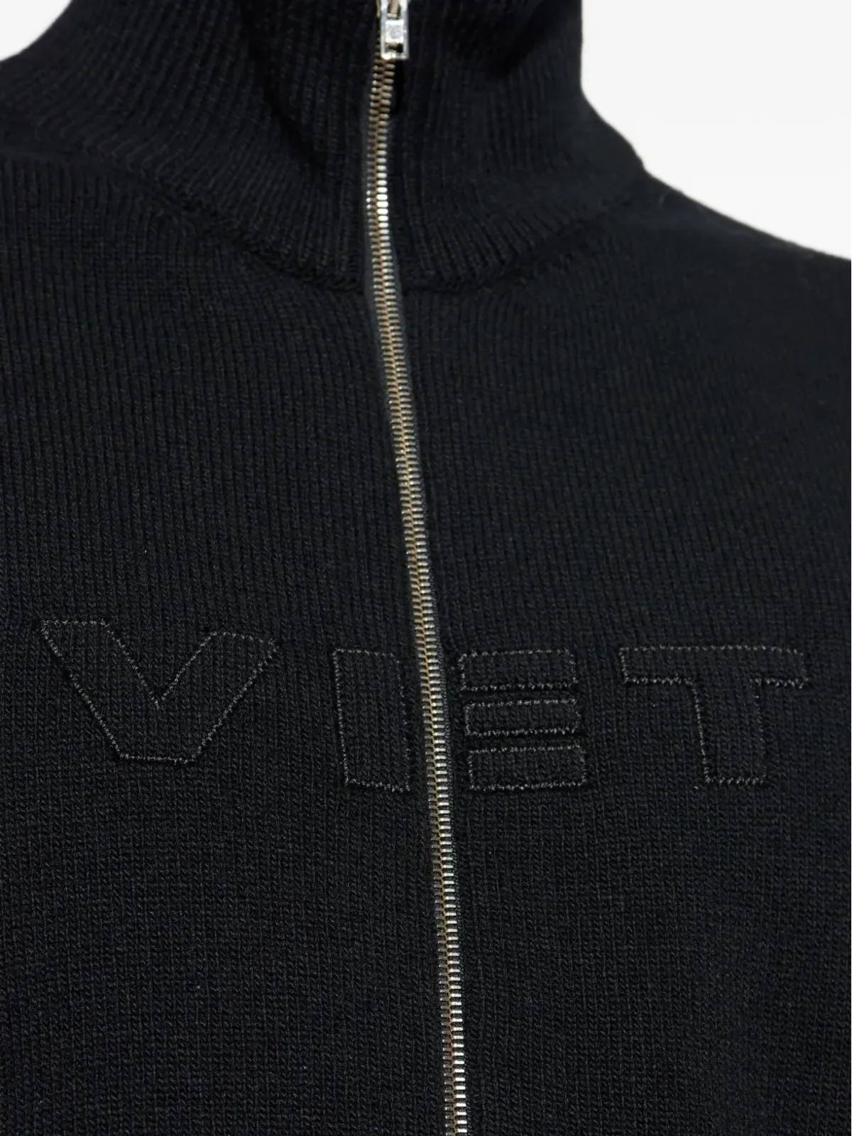 VETEMENTS リブ編みジップアップカーディガン - 画像5