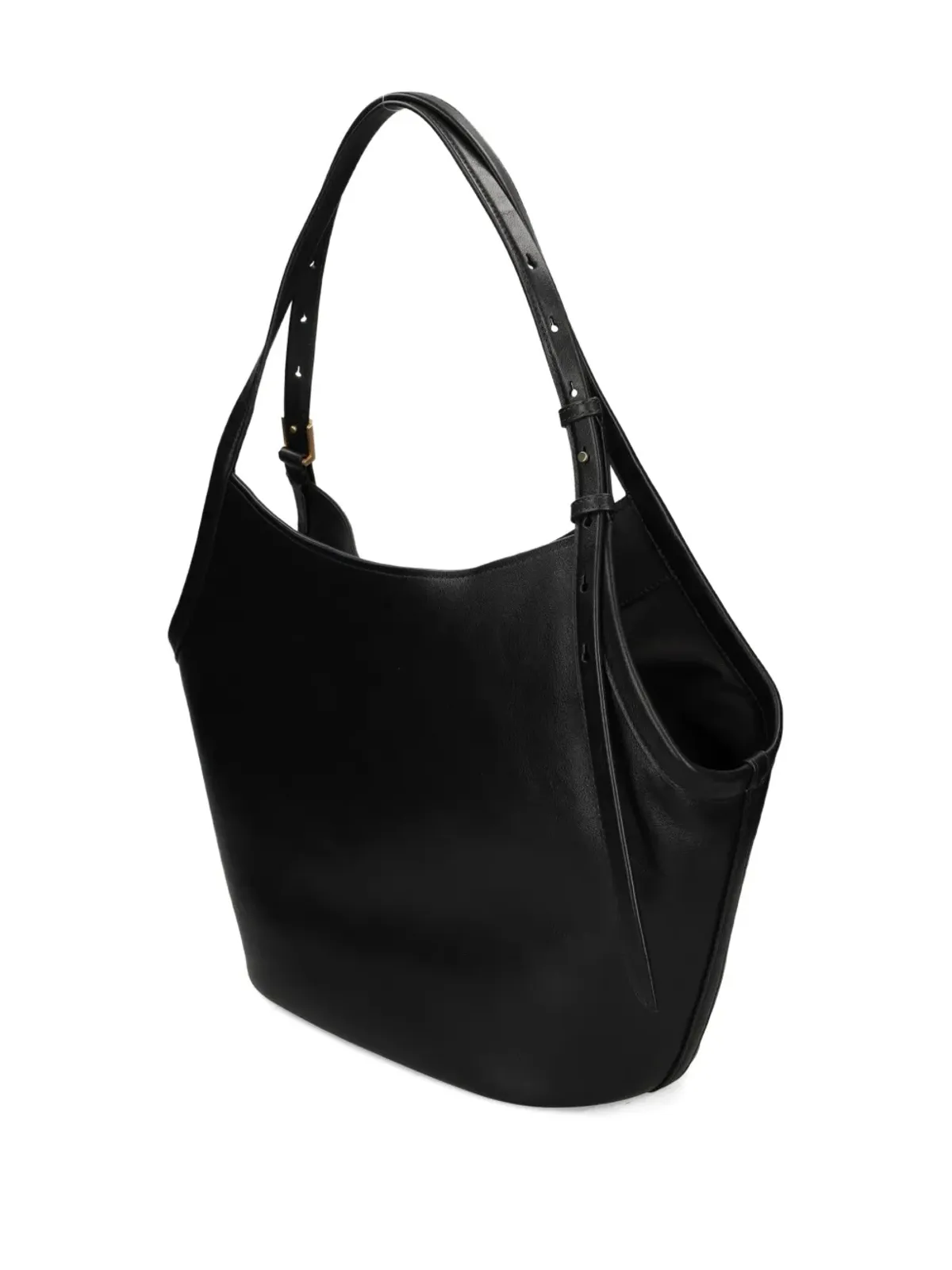 Kate Spade Deco Tulip レザー ベルト付き トートバッグ - ブラック - 画像5