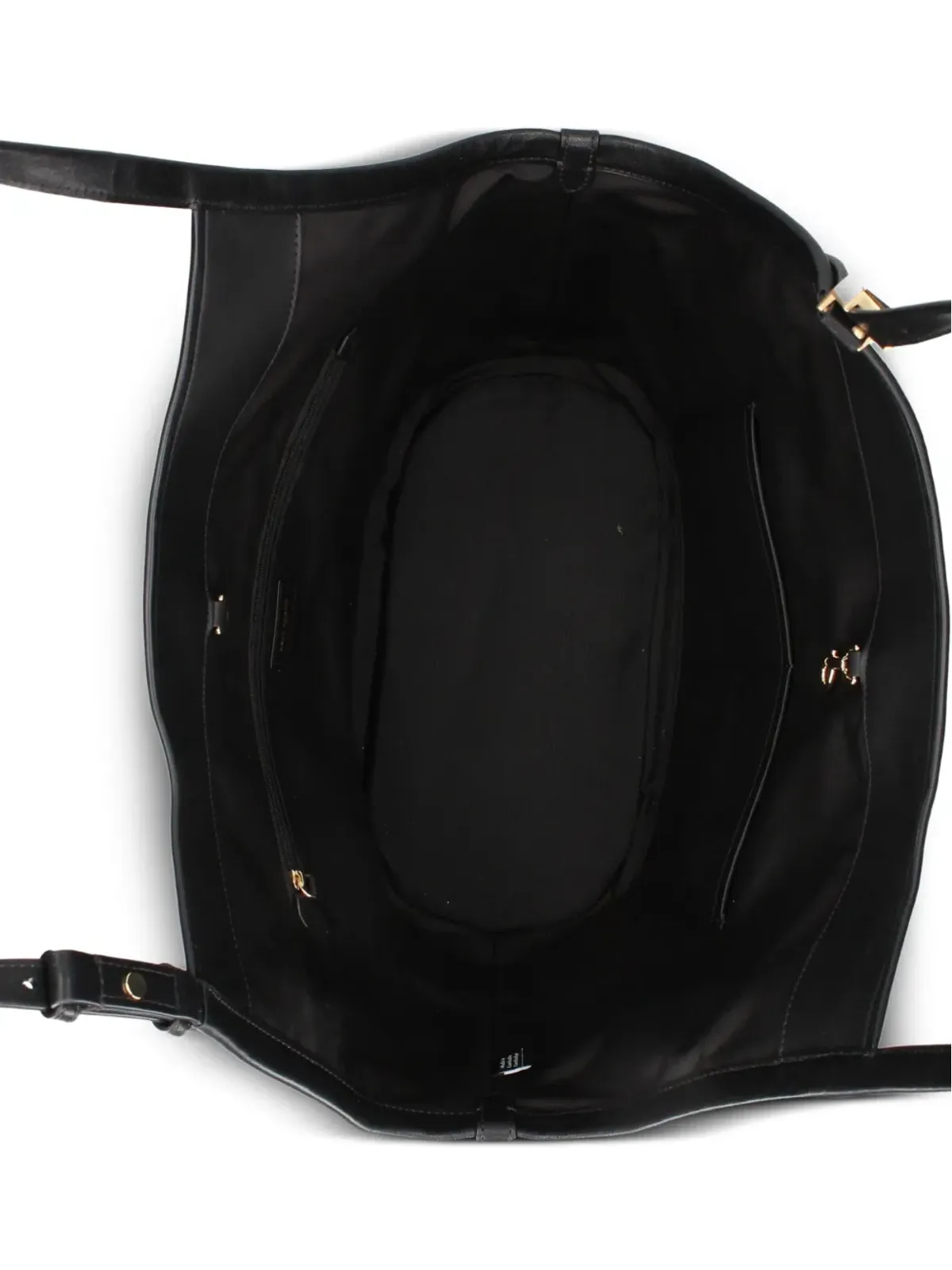 Kate Spade Deco Tulip レザー ベルト付き トートバッグ - ブラック - 画像4