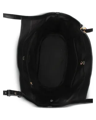 Kate Spade Deco Tulip レザー ベルト付き トートバッグ - ブラック - サムネイル4
