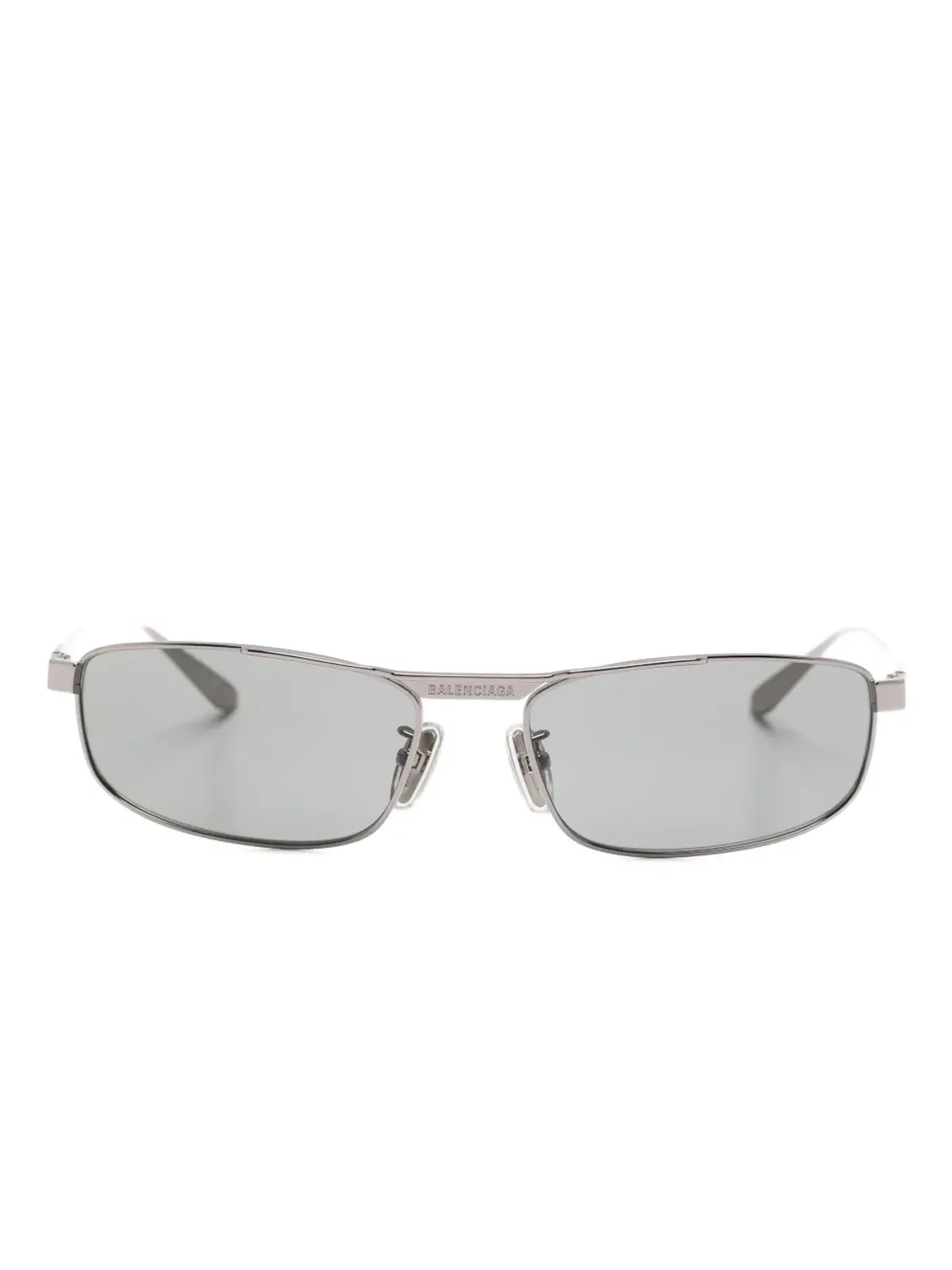 Balenciaga Eyewear ロゴ刻印の長方形フレーム サングラス - 画像1
