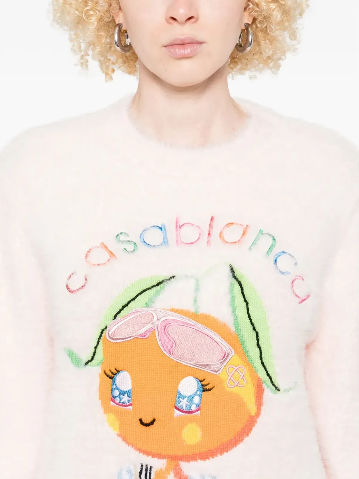 Casablanca ロゴ刺繍スウェットシャツ - 画像5