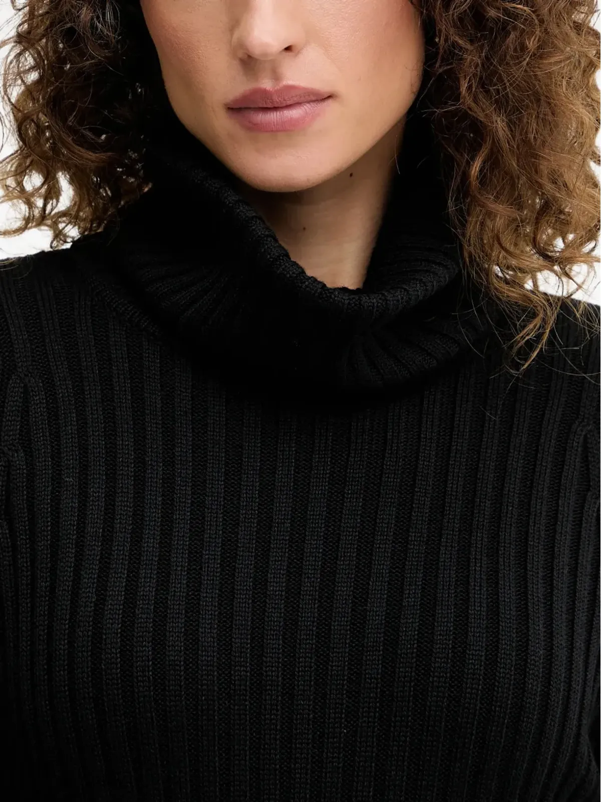 LUISA SPAGNOLI マウラ リブ編み ロールネック セーター - 画像4