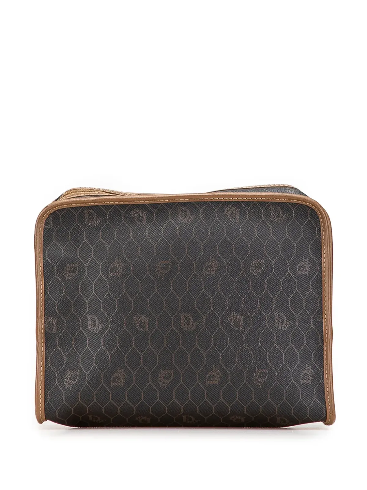 Christian Dior Pre-Owned 20世紀ハニカムコーテッドキャンバス クラッチバッグ - 画像1