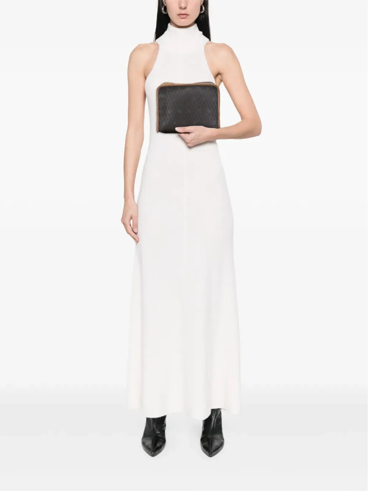 Christian Dior Pre-Owned 20世紀ハニカムコーテッドキャンバス クラッチバッグ - 画像2