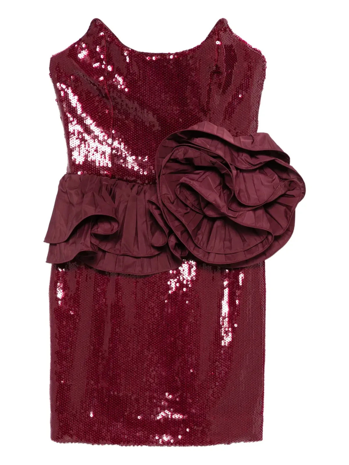 Rebecca Vallance セクイン花モチーフ ミニドレス - 画像1