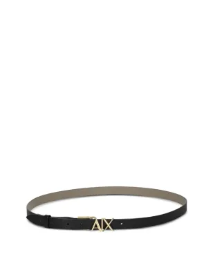 Armani Exchange ロゴディテール レザーベルト - サムネイル1